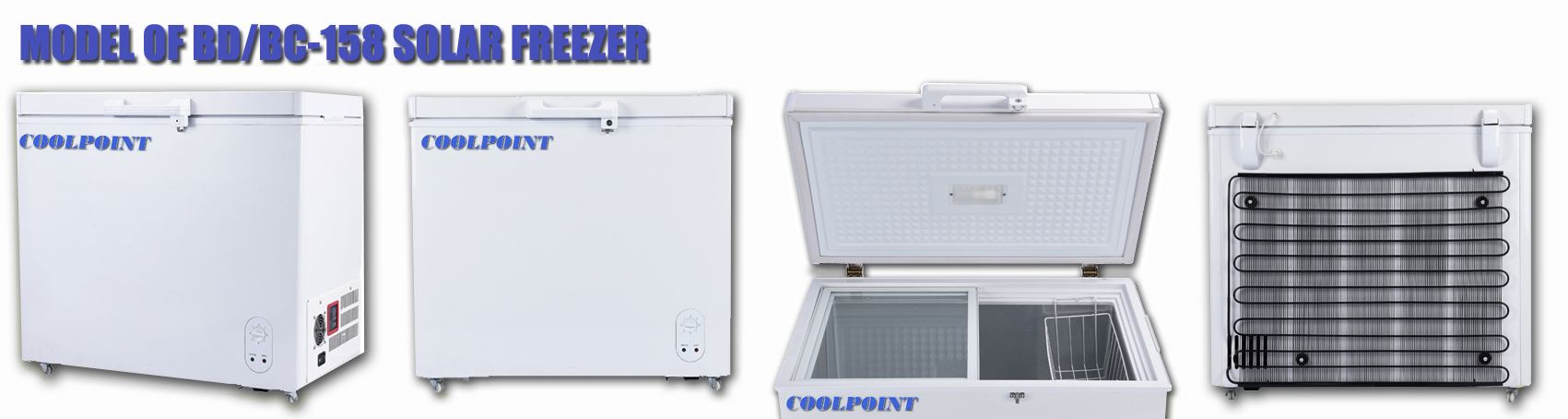 Bdbc 158 158liter Dc 12v 24v Battery Powered Solar Deep Chest Freezer Fridge Solar Freezer 